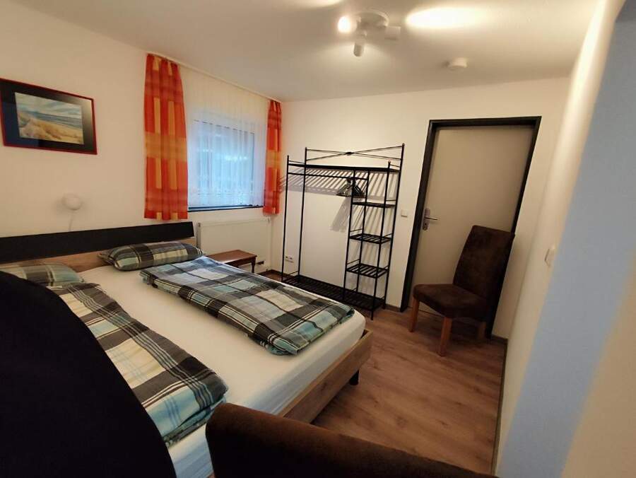 Schlafzimmer mit Doppelbett Ferienwohnung Willingen